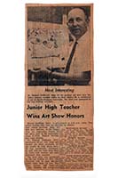 Junior High School Teacher Wins Art Show Honors